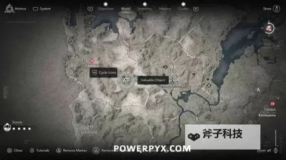 《刺客信条影》全宝物位置一览 宝物地图点位图1