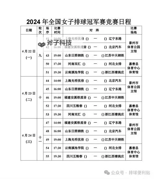 2024巴黎奥运会排球项目中国队选手名单与比赛时间图2