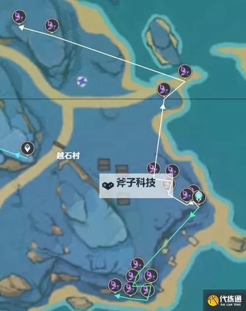 《原神》4.5鸣草采集路线分享图1