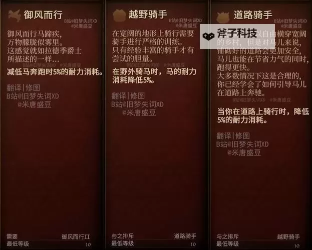 《天国拯救2》全生活技能介绍图1