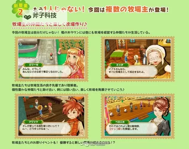 牧场物语:连结的新天地 完全日历表图1