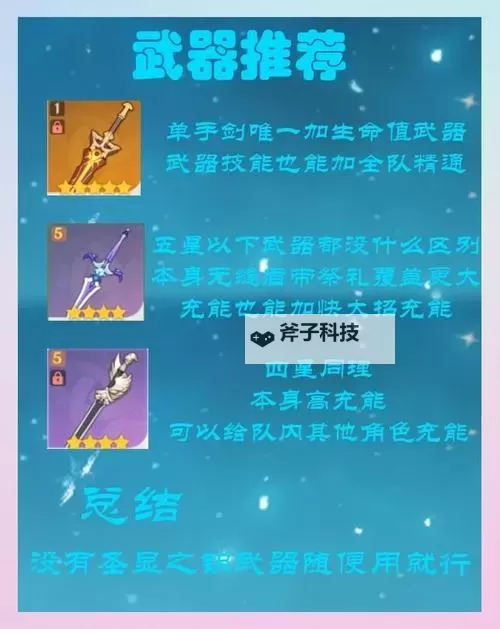 《原神》4.2全角色武器推荐汇总图1